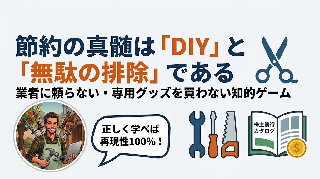 節約の真髄はDIYと無駄の排除